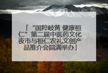 “国粹岐黄 健康桓仁”第二届中医药文化夜市与桓仁农礼文创产品推介会圆满举办