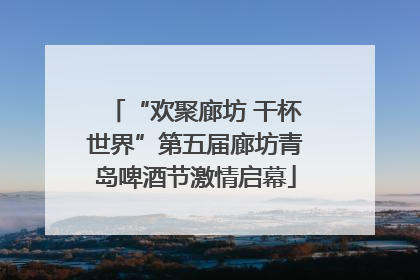 “欢聚廊坊 干杯世界”第五届廊坊青岛啤酒节激情启幕