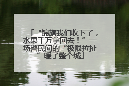 “锦旗我们收下了，水果千万拿回去！”一场警民间的“极限拉扯”暖了整个城