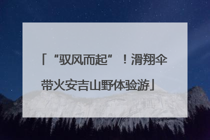 “驭风而起”！滑翔伞带火安吉山野体验游