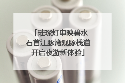 璀璨灯串映碧水 石首江豚湾观豚栈道开启夜游新体验