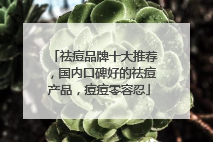 祛痘品牌十大推荐，国内口碑好的祛痘产品，痘痘零容忍