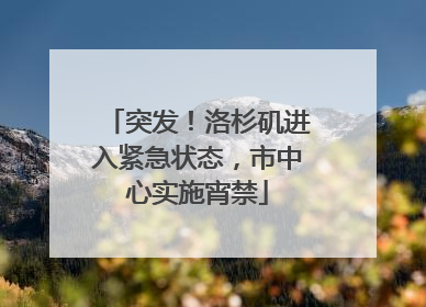 突发！洛杉矶进入紧急状态，市中心实施宵禁