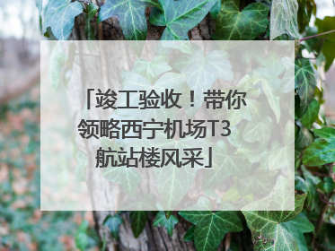竣工验收！带你领略西宁机场T3航站楼风采