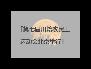 第七届川籍农民工运动会北京举行