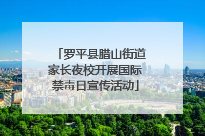 罗平县腊山街道家长夜校开展国际禁毒日宣传活动