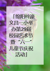 绵阳梓潼文昌一小举办第29届校园艺术节暨“六一”儿童节庆祝活动