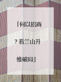 何以招商？看兰山升维破局