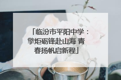 临汾市平阳中学：擎炬砺锋赴山海 青春扬帆启新程