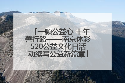 一颗公益心 十年善行路——南京体彩520公益文化日活动续写公益新篇章