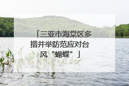 三亚市海棠区多措并举防范应对台风“蝴蝶”