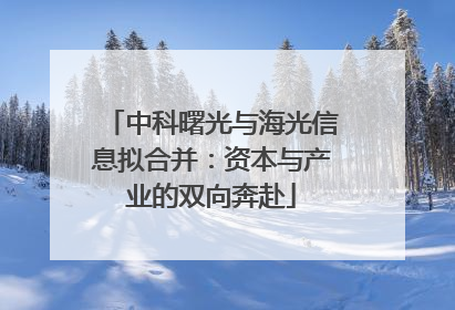 中科曙光与海光信息拟合并：资本与产业的双向奔赴