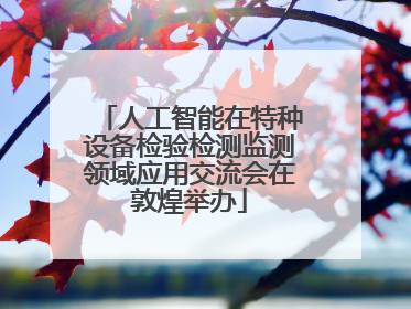 人工智能在特种设备检验检测监测领域应用交流会在敦煌举办