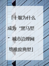 十堰为什么成为“黑马型”城市治理网络维度典型
