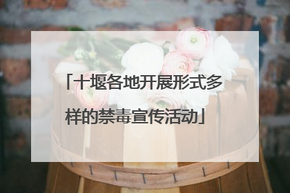 十堰各地开展形式多样的禁毒宣传活动
