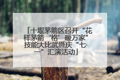 十堰茅箭区召开“花样茅箭‘格’暖万家”技能大比武暨庆“七·一”汇演活动