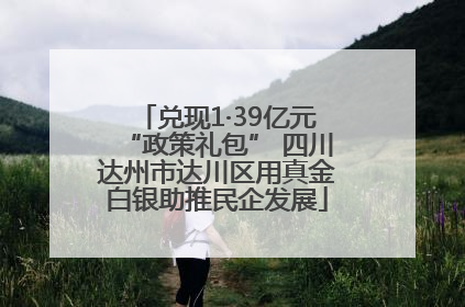 兑现1·39亿元“政策礼包” 四川达州市达川区用真金白银助推民企发展