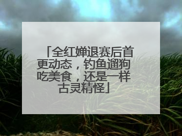 全红婵退赛后首更动态，钓鱼遛狗吃美食，还是一样古灵精怪