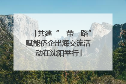 共建“一带一路”赋能侨企出海交流活动在沈阳举行