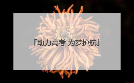 助力高考 为梦护航