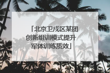 北京卫戍区某团创新组训模式提升军体训练质效