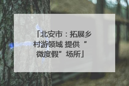 北安市：拓展乡村游领域 提供“微度假”场所