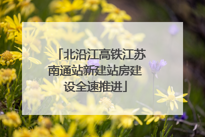 北沿江高铁江苏南通站新建站房建设全速推进