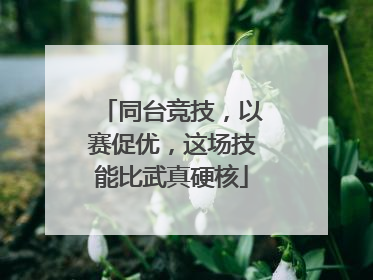 同台竞技，以赛促优，这场技能比武真硬核
