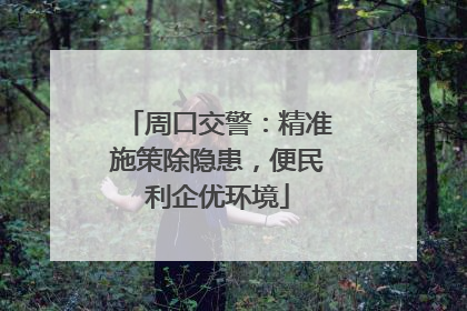 周口交警：精准施策除隐患，便民利企优环境