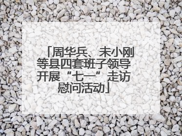 周华兵、未小刚等县四套班子领导开展“七一”走访慰问活动