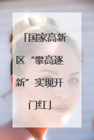 国家高新区“攀高逐新”实现开门红