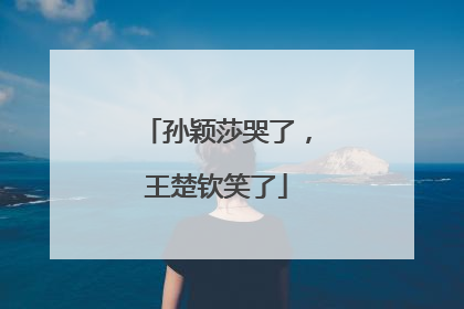 孙颖莎哭了，王楚钦笑了