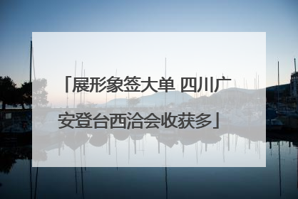 展形象签大单 四川广安登台西洽会收获多