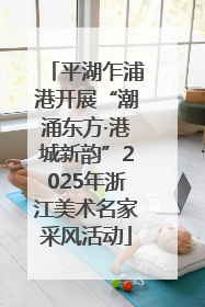 平湖乍浦港开展“潮涌东方·港城新韵”2025年浙江美术名家采风活动
