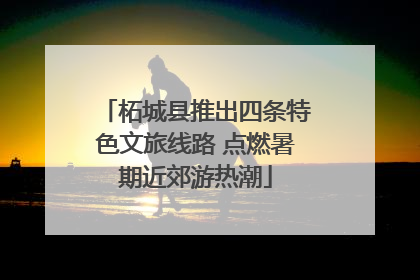 柘城县推出四条特色文旅线路 点燃暑期近郊游热潮