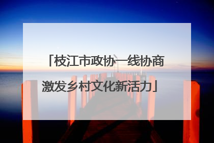 枝江市政协一线协商激发乡村文化新活力
