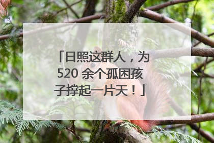 日照这群人，为 520 余个孤困孩子撑起一片天！