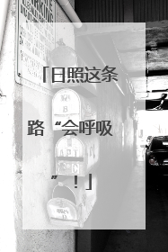日照这条路“会呼吸”！