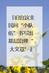 旧宫这支民间“小队伍”书写出基层治理“大文章”