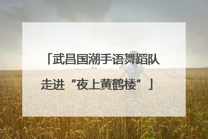 武昌国潮手语舞蹈队走进“夜上黄鹤楼”