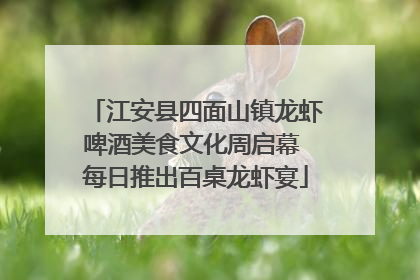江安县四面山镇龙虾啤酒美食文化周启幕 每日推出百桌龙虾宴