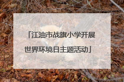 江油市战旗小学开展世界环境日主题活动