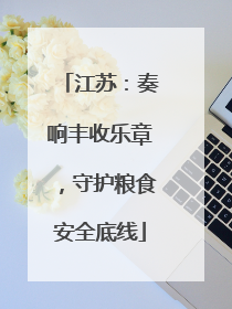 江苏：奏响丰收乐章，守护粮食安全底线