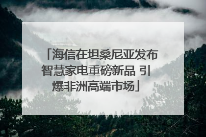 海信在坦桑尼亚发布智慧家电重磅新品 引爆非洲高端市场