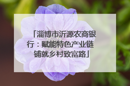 淄博市沂源农商银行：赋能特色产业链 铺就乡村致富路