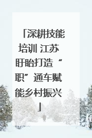 深耕技能培训 江苏盱眙打造“职”通车赋能乡村振兴