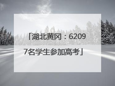 湖北黄冈：62097名学生参加高考