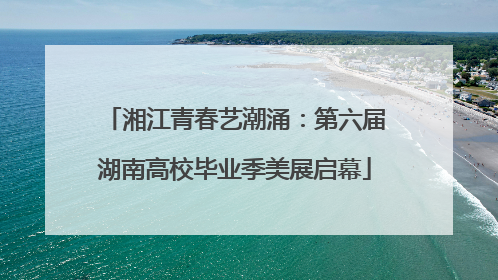 湘江青春艺潮涌：第六届湖南高校毕业季美展启幕