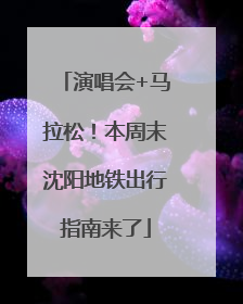 演唱会+马拉松！本周末沈阳地铁出行指南来了