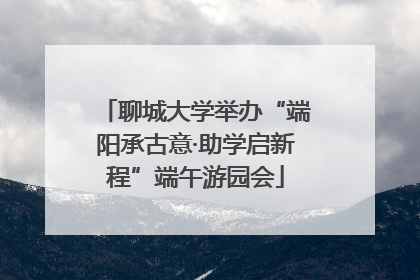 聊城大学举办“端阳承古意·助学启新程”端午游园会